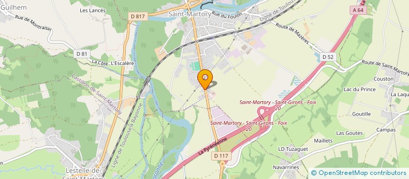 localisation de l'entreprise MONSIEUR JEAN-MARC LORENZATI  SAINT-MARTORY