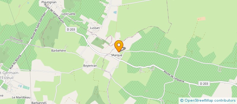 localisation de l'entreprise MONSIEUR JEAN-MARC LUCEYRAN  SAINT-SEURIN-DE-CADOURNE