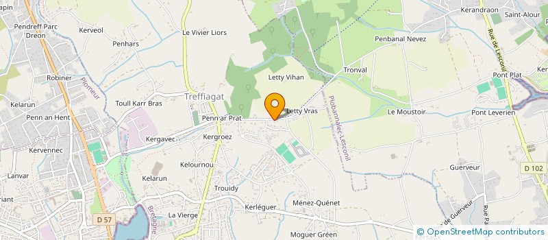 localisation de l'entreprise MONSIEUR JEAN MARC MACAUX  TREFFIAGAT