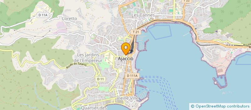 localisation de l'entreprise MONSIEUR JEAN-MARC MAESTRATI  AJACCIO
