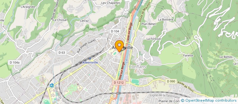 localisation de l'entreprise MONSIEUR JEAN-MARC MAGAR à ALBERTVILLE