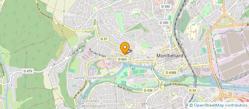 localisation de l'entreprise MONSIEUR JEAN-MARC MAILLARD  MONTBELIARD
