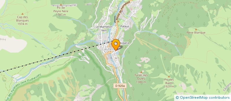 localisation de l'entreprise MONSIEUR JEAN-MARC MAILLET  CAUTERETS