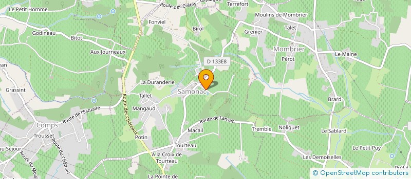 localisation de l'entreprise MONSIEUR JEAN MARC MALAGANNE  SAMONAC