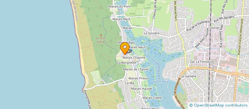 localisation de l'entreprise MONSIEUR JEAN-MARC MARCHAIS à LES SABLES D'OLONNE