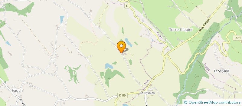 localisation de l'entreprise MONSIEUR JEAN-MARC MARTY  FAUCH