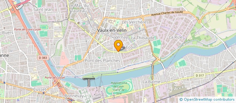 localisation de l'entreprise MONSIEUR JEAN-MARC MAUBON  VAULX-EN-VELIN