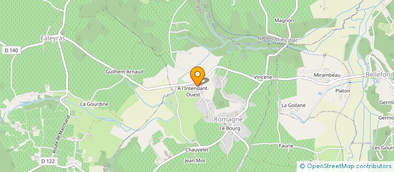 localisation de l'entreprise MONSIEUR JEAN MARC MAUROS  ROMAGNE