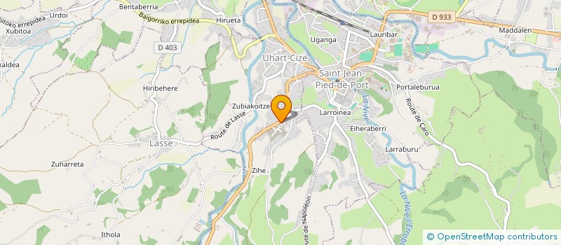 localisation de l'entreprise MONSIEUR JEAN MARC MAZAIN  UHART-CIZE