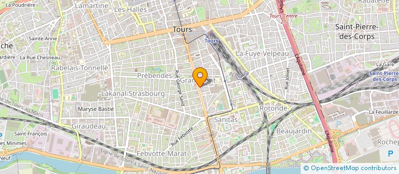 localisation de l'entreprise MONSIEUR JEAN-MARC MEUNIER  TOURS