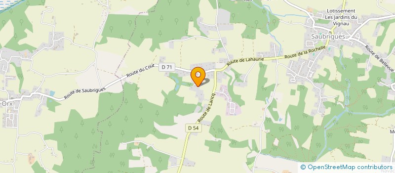 localisation de l'entreprise MONSIEUR JEAN MARC MICHELENA  SAUBRIGUES