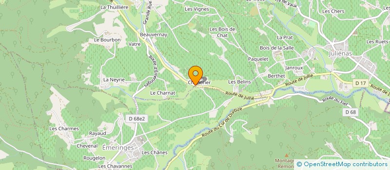 localisation de l'entreprise MONSIEUR JEAN-MARC MONNET à JULIENAS