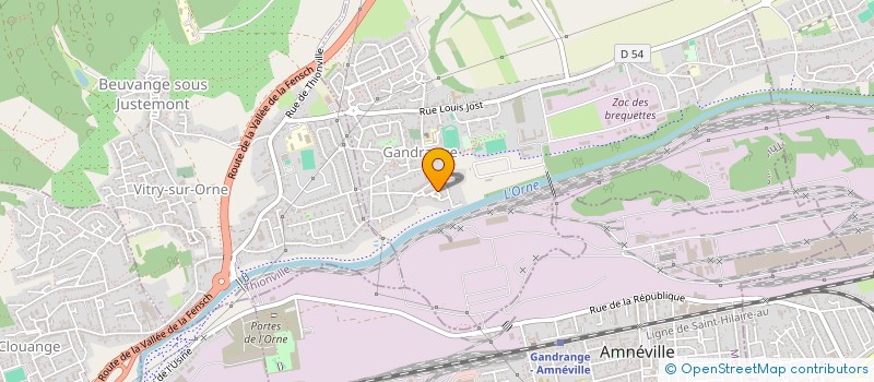 localisation de l'entreprise MONSIEUR JEAN-MARC MONTANAVELLI  GANDRANGE