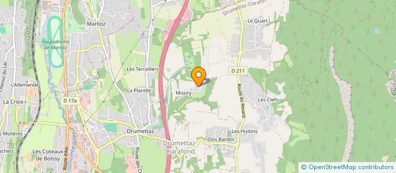 localisation de l'entreprise MONSIEUR JEAN-MARC MOUCHET  DRUMETTAZ-CLARAFOND