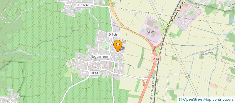 localisation de l'entreprise MONSIEUR JEAN-MARC MULLER  EGUISHEIM