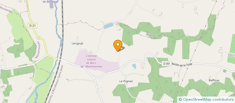 localisation de l'entreprise MONSIEUR JEAN-MARC NADAUD à BORS (CANTON DE TUDE-ET-LAVALETTE)