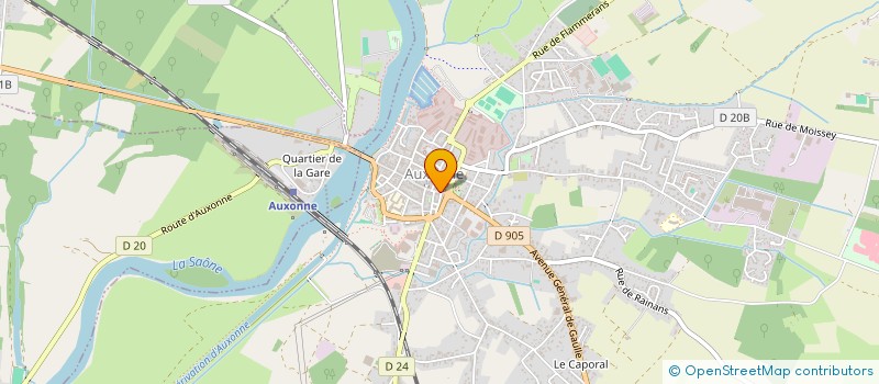 localisation de l'entreprise MONSIEUR JEAN-MARC NERIA  AUXONNE