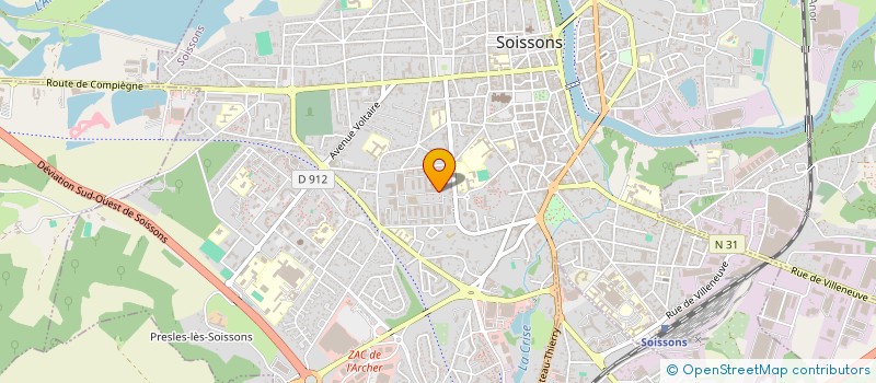 localisation de l'entreprise MONSIEUR JEAN-MARC NEVEU à SOISSONS