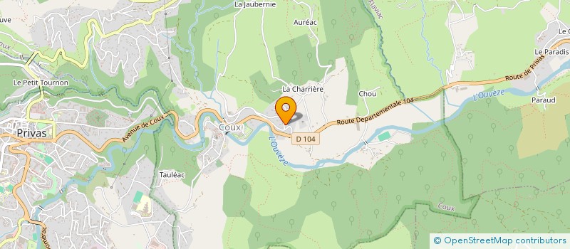 localisation de l'entreprise MONSIEUR JEAN-MARC OPINEL  COUX