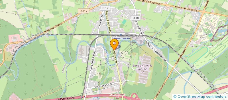 localisation de l'entreprise MONSIEUR JEAN-MARC OYHANART  LANNEMEZAN