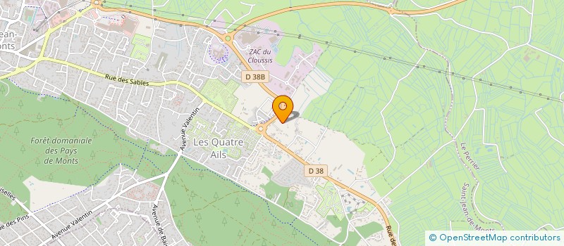 localisation de l'entreprise MONSIEUR JEAN-MARC PADIOLEAU  SAINT-JEAN-DE-MONTS