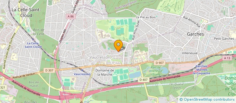 localisation de l'entreprise MONSIEUR JEAN-MARC PAGLIERO  VAUCRESSON