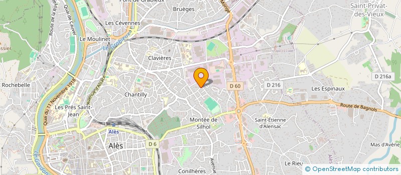 localisation de l'entreprise MONSIEUR JEAN-MARC PANTEL à ALES