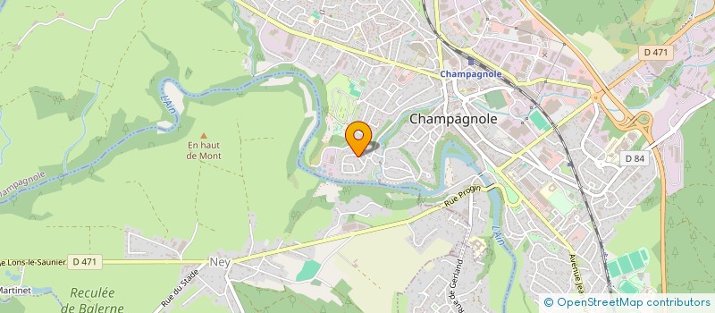 localisation de l'entreprise MONSIEUR JEAN MARC PARNET  CHAMPAGNOLE