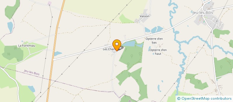 localisation de l'entreprise MONSIEUR JEAN MARC PAULMIER à JEU-LES-BOIS