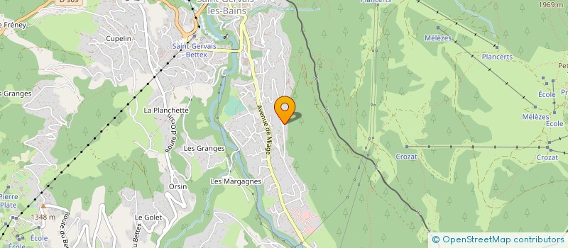 localisation de l'entreprise MONSIEUR JEAN-MARC PEILLEX  SAINT-GERVAIS-LES-BAINS