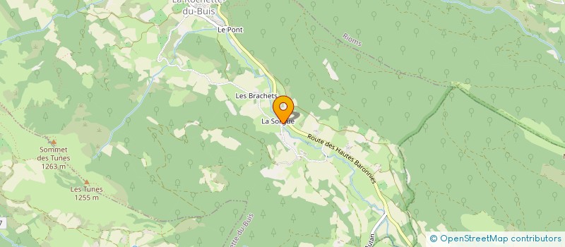 localisation de l'entreprise MONSIEUR JEAN-MARC PELACUER  LA ROCHETTE-DU-BUIS