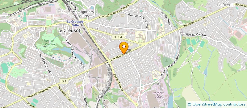 localisation de l'entreprise MONSIEUR JEAN MARC PELC  LE CREUSOT