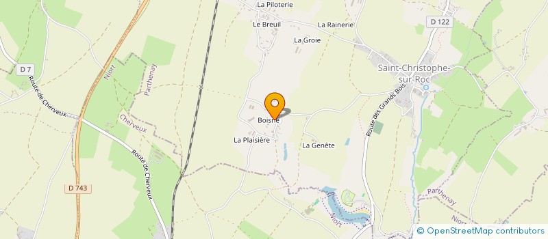 localisation de l'entreprise MONSIEUR JEAN MARC PERAN  SAINT-CHRISTOPHE-SUR-ROC