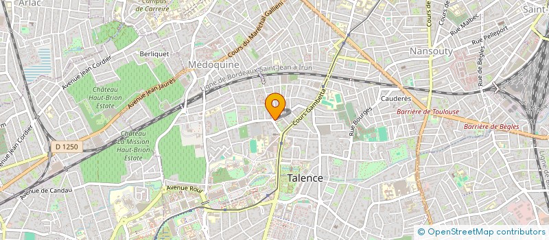 localisation de l'entreprise MONSIEUR JEAN-MARC PERROLLAZ à TALENCE