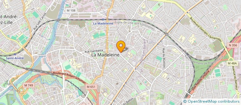 localisation de l'entreprise MONSIEUR JEAN-MARC PETIT à LA MADELEINE