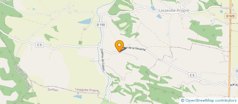 localisation de l'entreprise MONSIEUR JEAN-MARC PIATTE  LASSEUBE-PROPRE