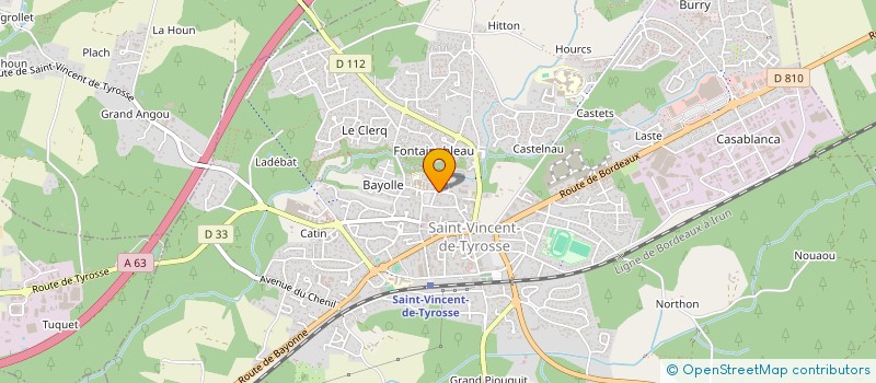 localisation de l'entreprise MONSIEUR JEAN-MARC PINSOLLE  SAINT-VINCENT-DE-TYROSSE