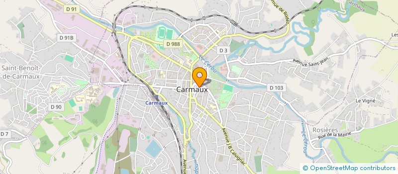 localisation de l'entreprise MONSIEUR JEAN-MARC PLANQUE à CARMAUX