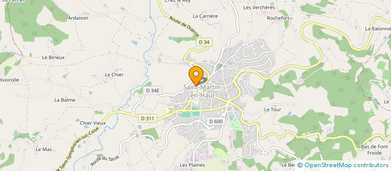 localisation de l'entreprise MONSIEUR JEAN-MARC PONCET à SAINT-MARTIN-EN-HAUT