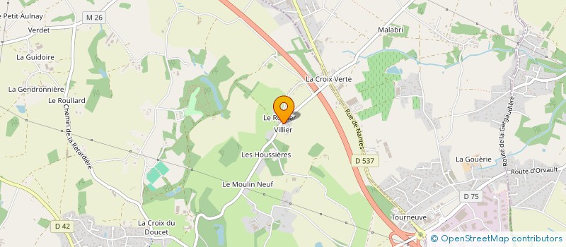 localisation de l'entreprise MONSIEUR JEAN-MARC PONTREAU à ORVAULT