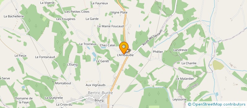 localisation de l'entreprise MONSIEUR JEAN-MARC POUPARD à BERTRIC-BUREE