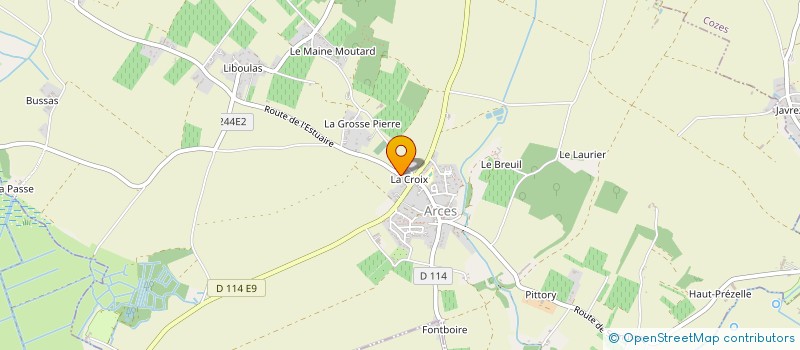 localisation de l'entreprise MONSIEUR JEAN-MARC POURPOINT  ARCES