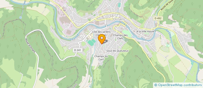 localisation de l'entreprise MONSIEUR JEAN-MARC POURSIN à ORNANS