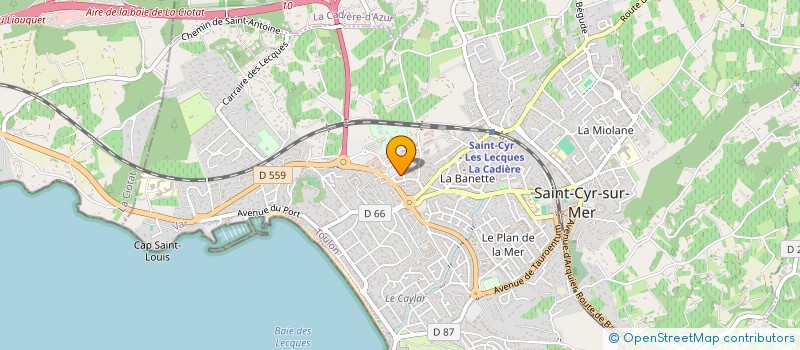 localisation de l'entreprise MONSIEUR JEAN-MARC PRATO à SAINT-CYR-SUR-MER