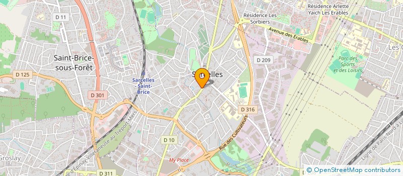 localisation de l'entreprise MONSIEUR JEAN-MARC PRESNEL  SARCELLES