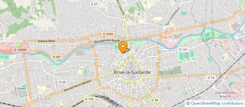 localisation de l'entreprise MONSIEUR JEAN-MARC PROUFIT PORTIER  BRIVE-LA-GAILLARDE