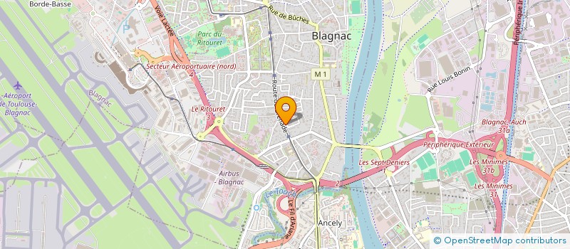 localisation de l'entreprise MONSIEUR JEAN-MARC PUEYO  BLAGNAC