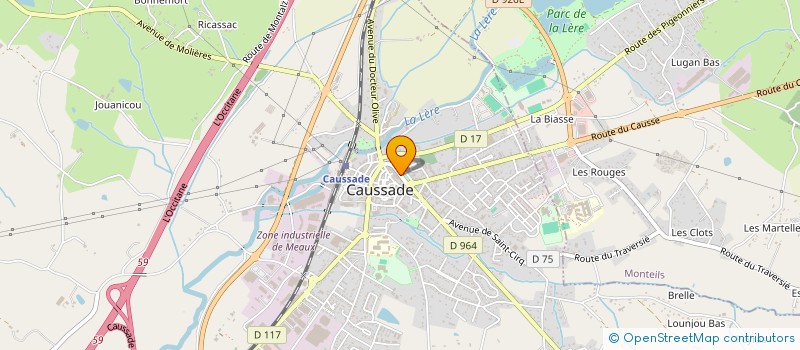 localisation de l'entreprise MONSIEUR JEAN-MARC RATIER  CAUSSADE