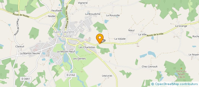localisation de l'entreprise MONSIEUR JEAN-MARC RAYNAUD à SAINT-LAURENT-SUR-GORRE