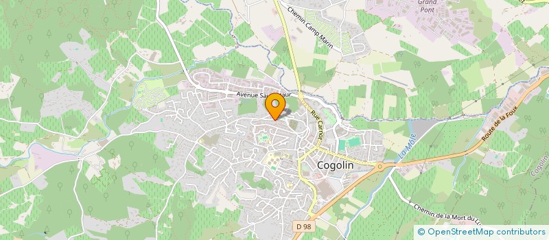 localisation de l'entreprise MONSIEUR JEAN-MARC REBOUR  COGOLIN